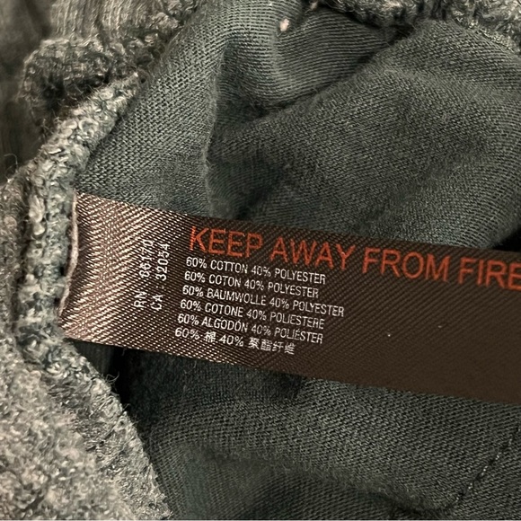 Free People city stride pants, green, slouchy, zipper leg, pull up,highwaisted,S - Picture 12 of 13